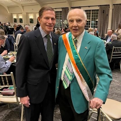 Blumenthal attended St. Patrick’s Day events in Stamford, Waterbury, New Haven, and Norwich.